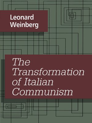 cover image of The Transformation of Italian Communism